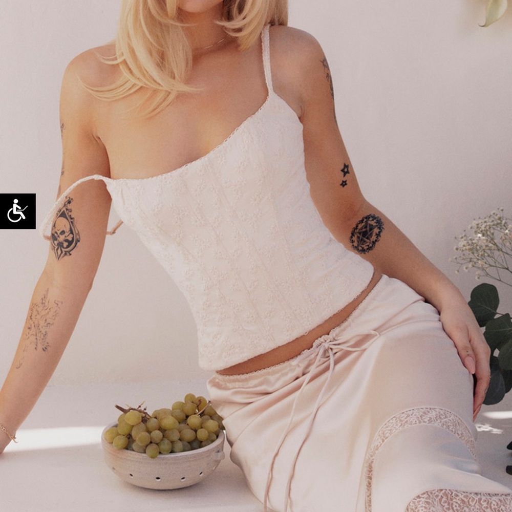Elegant Cream Women's Top